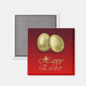Goldene Ostereier - Magnet (Vorderseite/Rückseite)