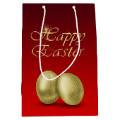 Goldene Ostereier - Mittlere Geschenktasche Geschenktüte (Vorderseite)