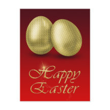 Goldene Ostereier - Postkarte