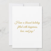 Goldene Osterfeiertage Mitteilungskarte (Rückseite)