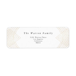 Goldene Oval Geometrische Art Deco Gatsby Hochzeit