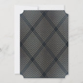 Goldene Oval Geometrische Art Deco Gatsby Hochzeit Einladung (Rückseite)