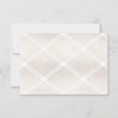 Goldene Oval Geometrische Art Deco Gatsby Hochzeit RSVP Karte (Rückseite)