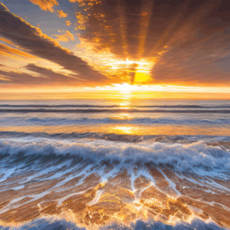 Goldene Ozeanuhr Große Wanduhr