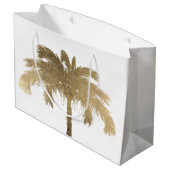 Goldene Palme Große Geschenktüte (Rückseite Schrägansicht)