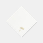 Goldene Palme  Serviette (Ecke)