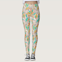 Goldene Palmen Leggings