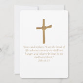 Goldene Palmenkreuzung, Taufen Einladungen (Rückseite)