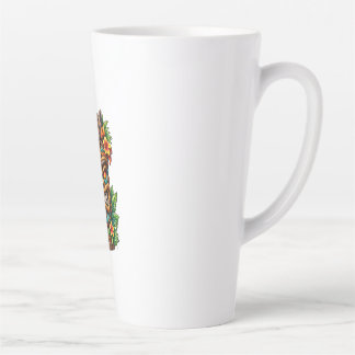 Goldene Palmkrone Tiki-Latte-Mug Milchtasse