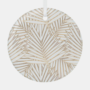 Goldene Palmwedel: Art Deco. Ornament Aus Glas
