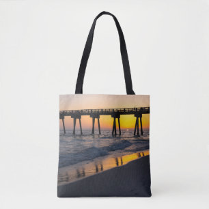Goldene Panama City Beach Sonnenuntergangs Reflexi Tasche