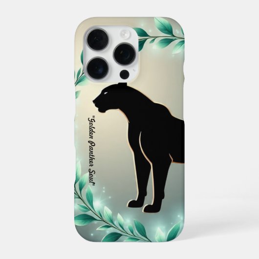 "Goldene Panther-Majestät" iPhone Hülle (Rückseite)