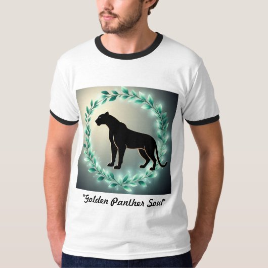 Goldene Pantherseele T-Shirt (Vorderseite)