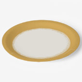 Goldene Pappteller (Schrägansicht)