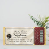 Goldene Parteieinladung 2026 Einladung (Stehend Vorderseite)