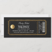 Goldene Parteiticket-Einladung 2026 Einladung (Vorderseite)