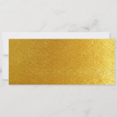 Goldene Party-Ticket-Einladung Einladung (Rückseite)