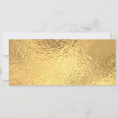 Goldene Party-Ticket-Einladung Einladung (Rückseite)