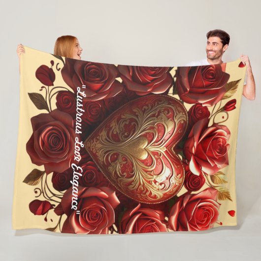 "Goldene Passion Blüte" Fleecedecke (Beispiel)