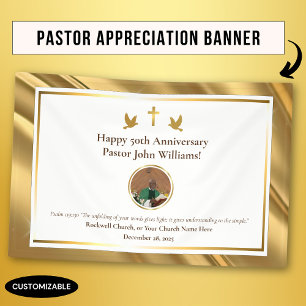 Goldene Pastor-Ehrungsfeier Veranstaltung Banner