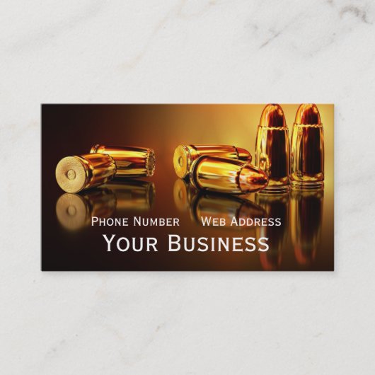 Goldene Patronen Visitenkarte (Vorderseite)
