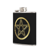 Goldene Pentagramm Flachmann (Links)