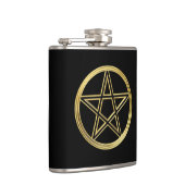 Goldene Pentagramm Flachmann (Rechts)