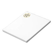 Goldene Pentagramm Notizblock (Rotiert)