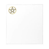 Goldene Pentagramm Notizblock (Vorderseite)