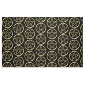 Goldene Pentagramm Stoff (Fat Quarter (45,7 x 55,9 cm))