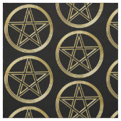 Goldene Pentagramm Stoff (Muster)