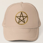 Goldene Pentagramm Truckerkappe (Vorderseite)