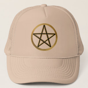 Goldene Pentagramm Truckerkappe