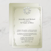 Goldene Perle 30. Hochzeitstag Einladung (Vorne/Hinten)