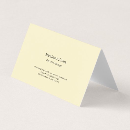 Goldene Perle Schlichte Moderne Minimailst Profess Visitenkarten (Vorderseite)
