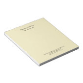 Goldene Perle Schlichte Moderne Minimalistisch Notizblock (angewinkelt)