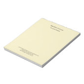 Goldene Perle Schlichte Moderne Minimalistisch Notizblock (Rotiert)
