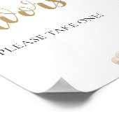 Goldene Perlen und Prosecco Champagner-Favoriten-Z Poster (Ecke)