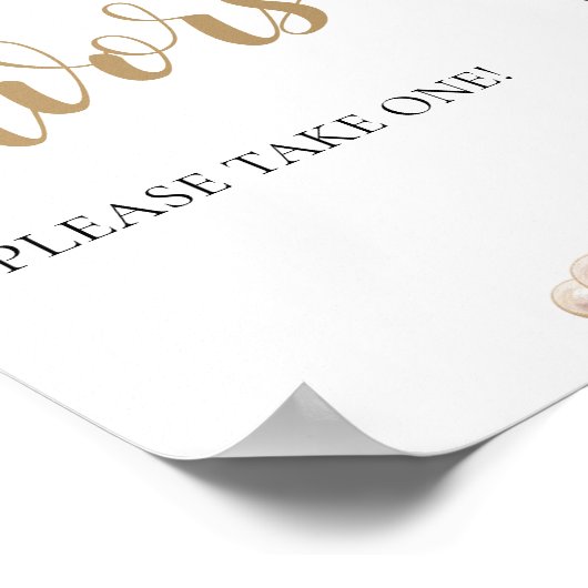 Goldene Perlen und Prosecco Champagner-Favoriten-Z Poster (Ecke)