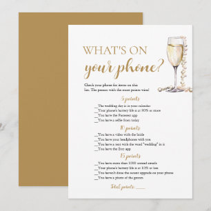 Goldene Perlen und Prosecco What's On Your Phone S Einladung