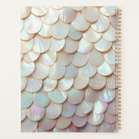 Goldene Perlhühnchen neues Jahr Planer (Rückseite)