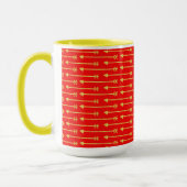 Goldene Pfeilmuster Tasse (Links)