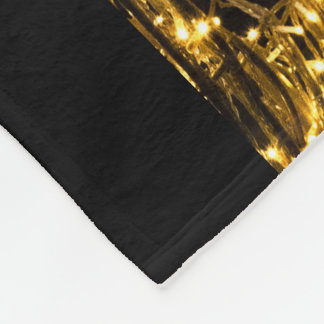 Goldene Pferde Fleecedecke