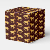 Goldene Pferde Geschenkschachtel (Vorderseite)