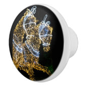 Goldene Pferde Keramikknauf (Rechts)