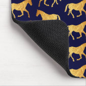 Goldene Pferde Mousepad (Ecke)