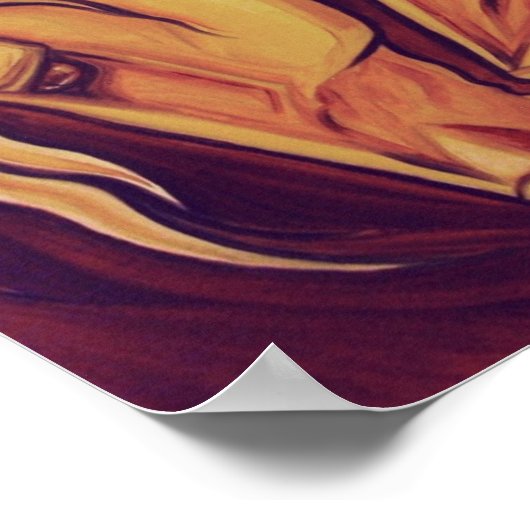 Goldene Pferde Poster (Ecke)