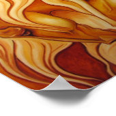 Goldene Pferde Print Poster (Ecke)