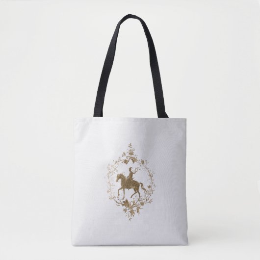 Goldene Pferdekunst  Tasche (Vorderseite)