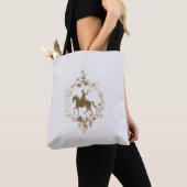 Goldene Pferdekunst  Tasche (Von Nahem)